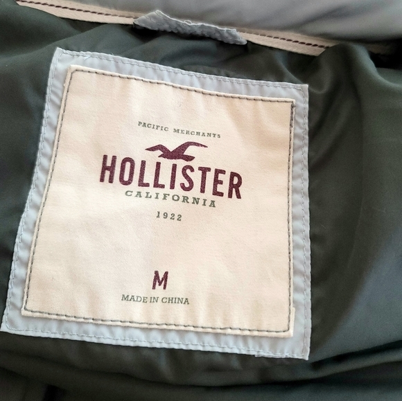 Hollister Women's Down Belted Hoodie Puffer Coat Size M - Picture 13 of 15